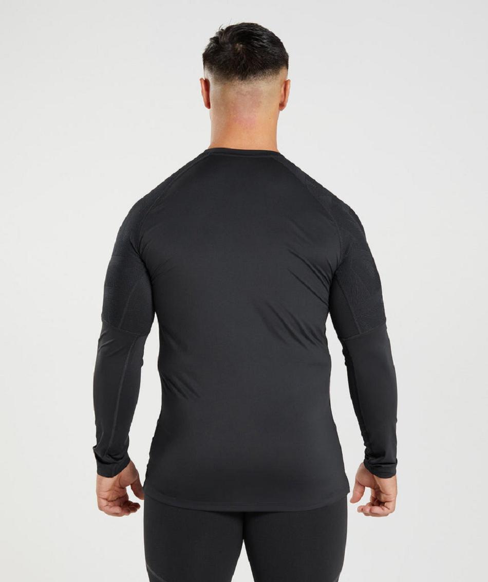 Long Sleeve Gymshark 315 Hombre Negras | CO 3530GSO